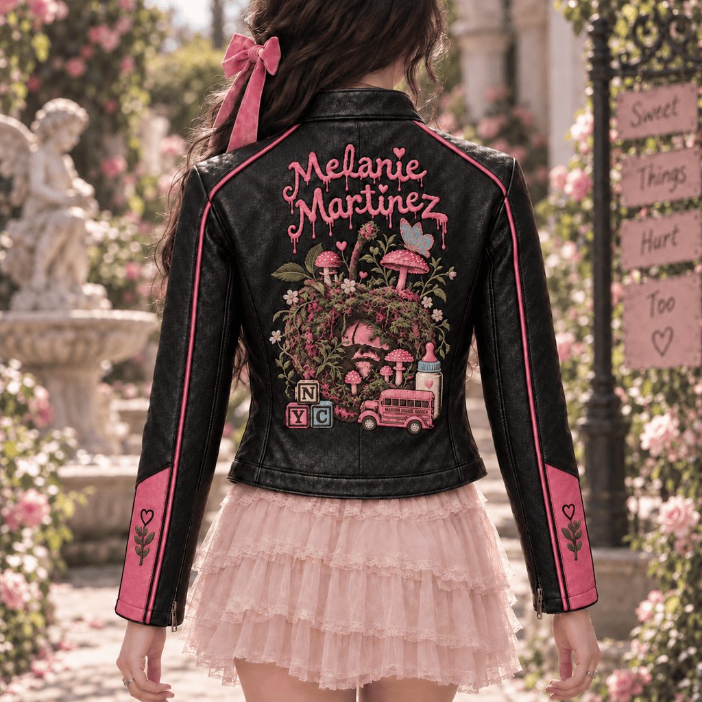 Premium MMT Cropped Leather Zipper Jacket PVNA