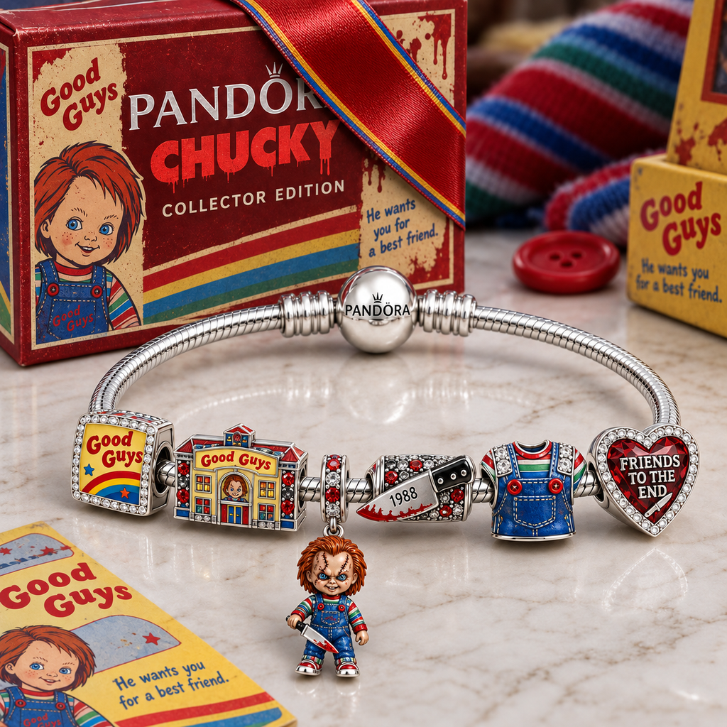 CKY Silver Charm Bracelet Set NTVA