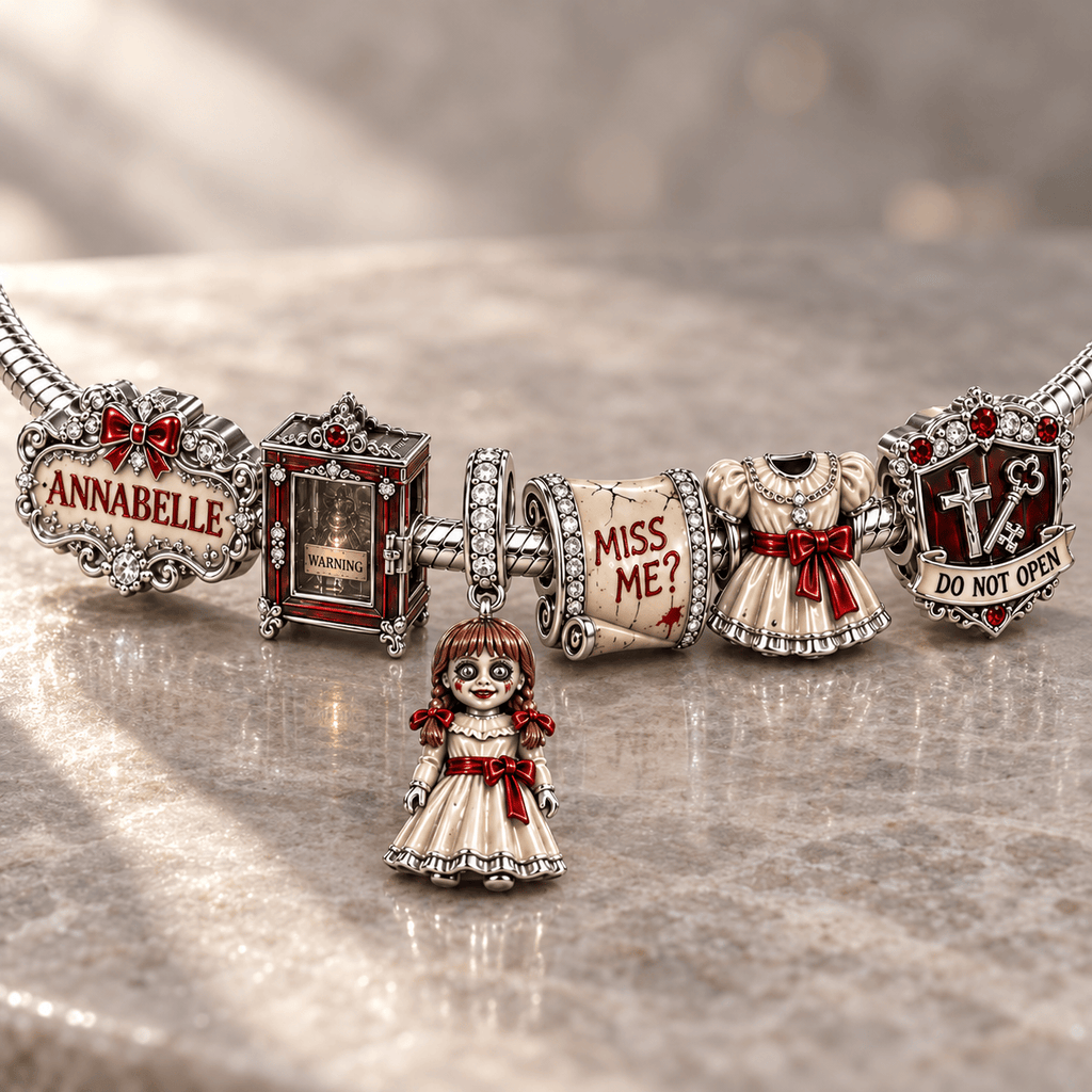ANBL Silver Charm Bracelet Set NTVA