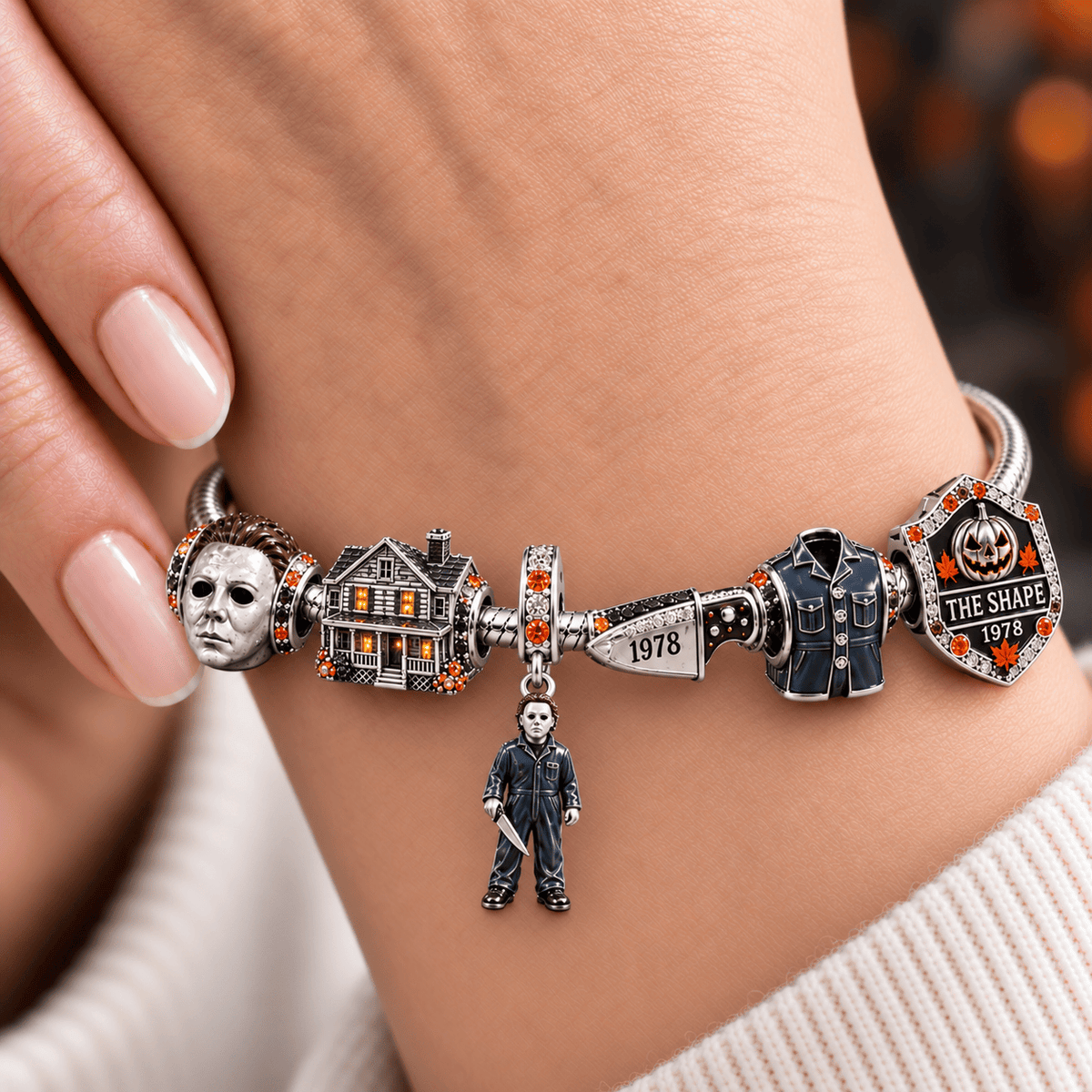 MCM Silver Charm Bracelet Set NTVA