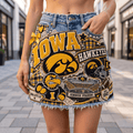 IWHK Embellished Denim Skirt NTKO