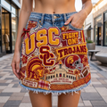 USC Embellished Denim Skirt NTKO