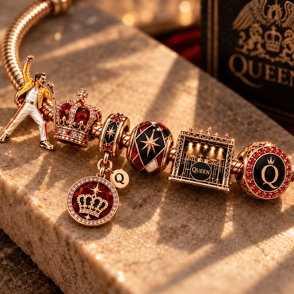 QNN Gold Charm Bracelet Set NHVH