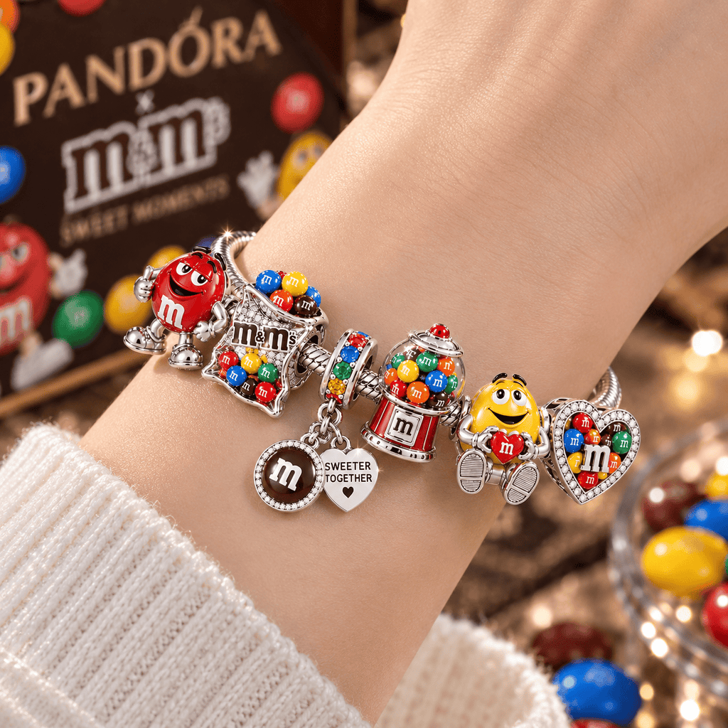 MM Silver Charm Bracelet Set NTTB