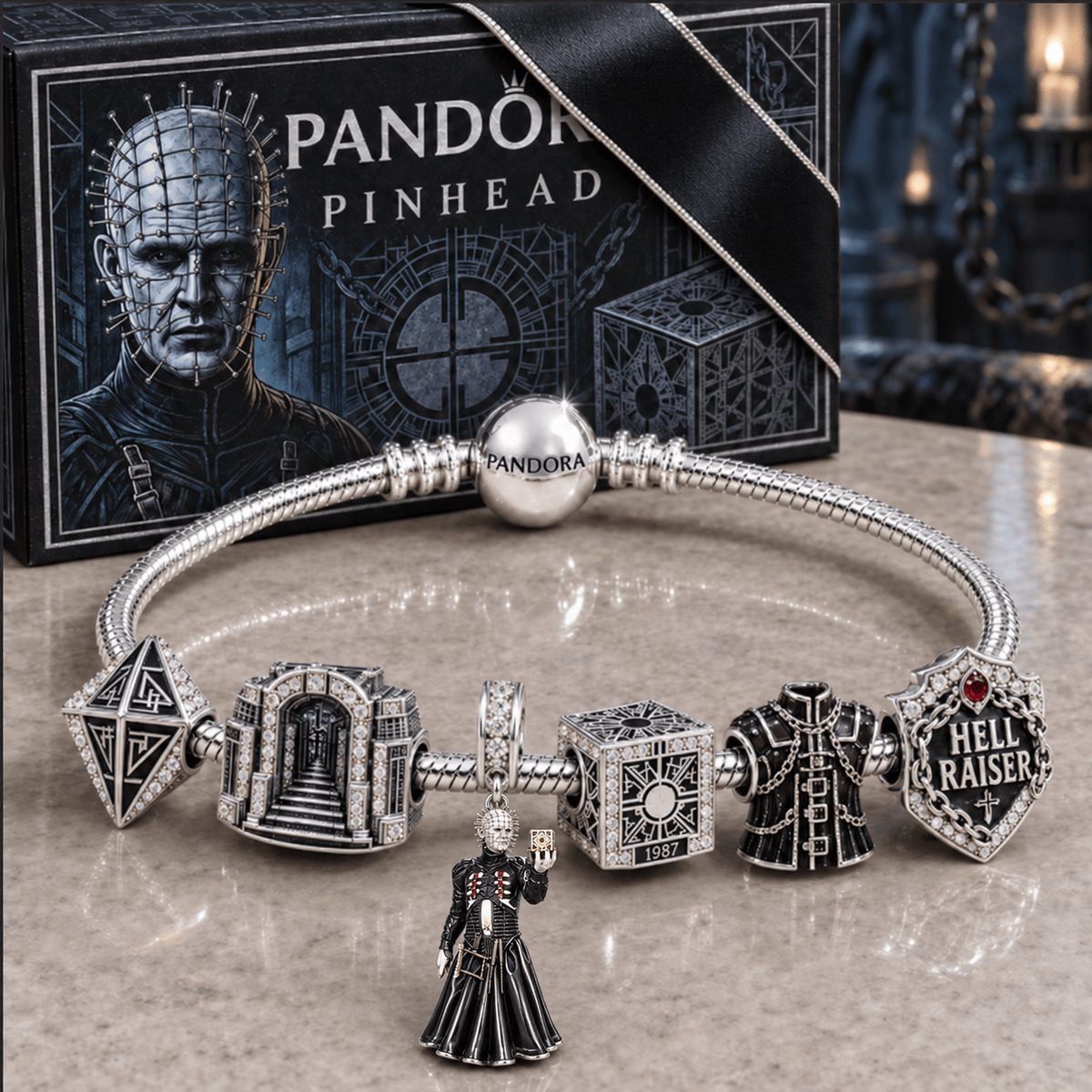PHD Silver Charm Bracelet Set NTVA