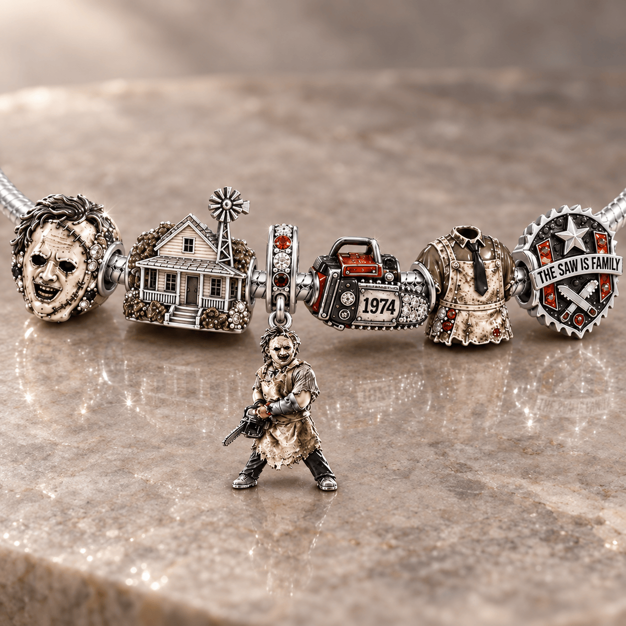 LTFA Silver Charm Bracelet Set NTVA