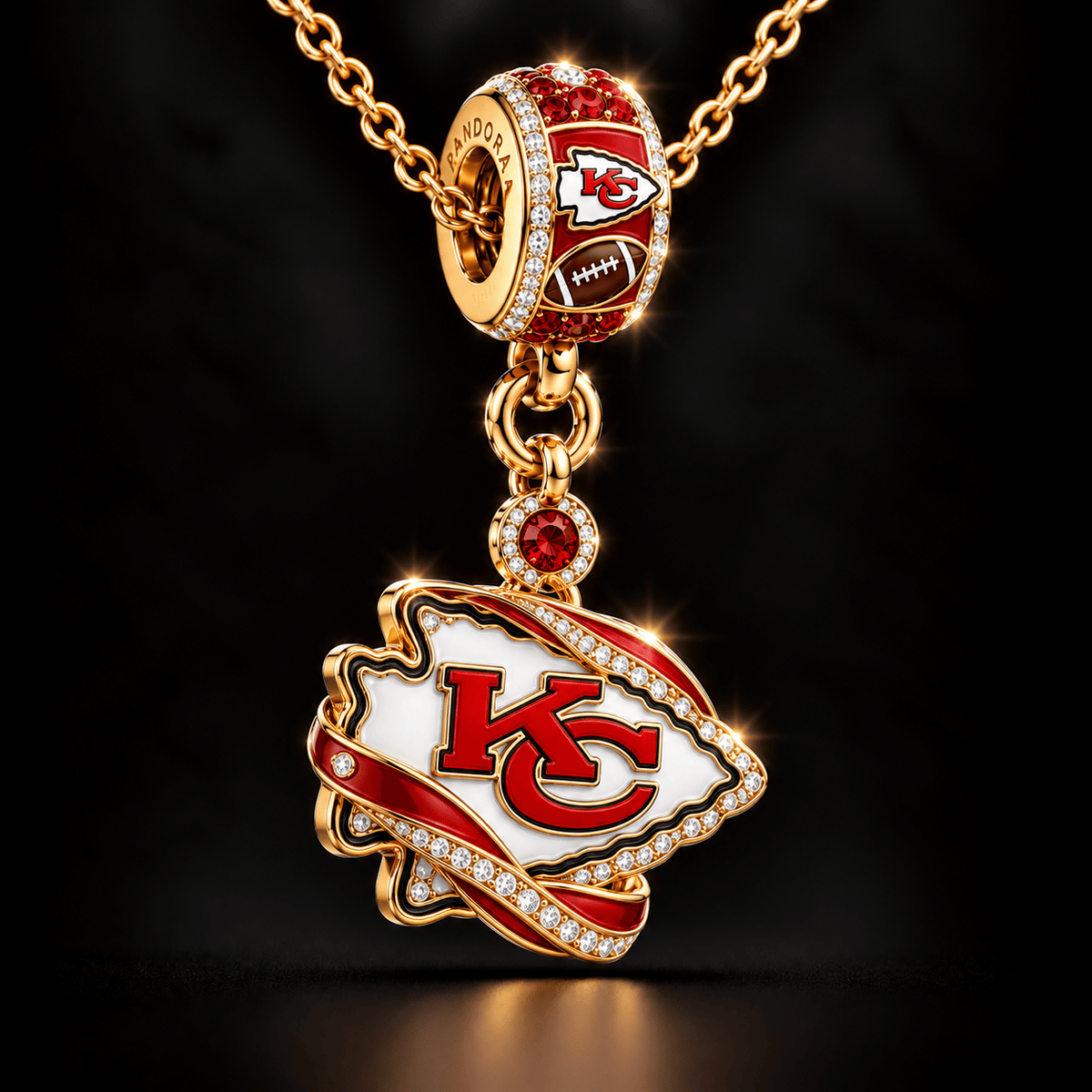 KCC Solid Gold Chain with Diamond Pendant BMD