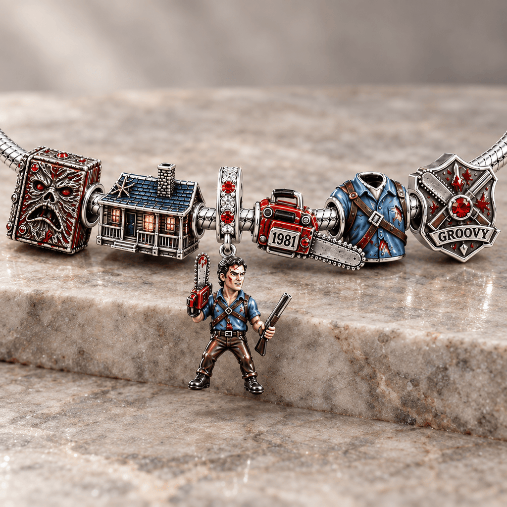 ASH Silver Charm Bracelet Set NTVA