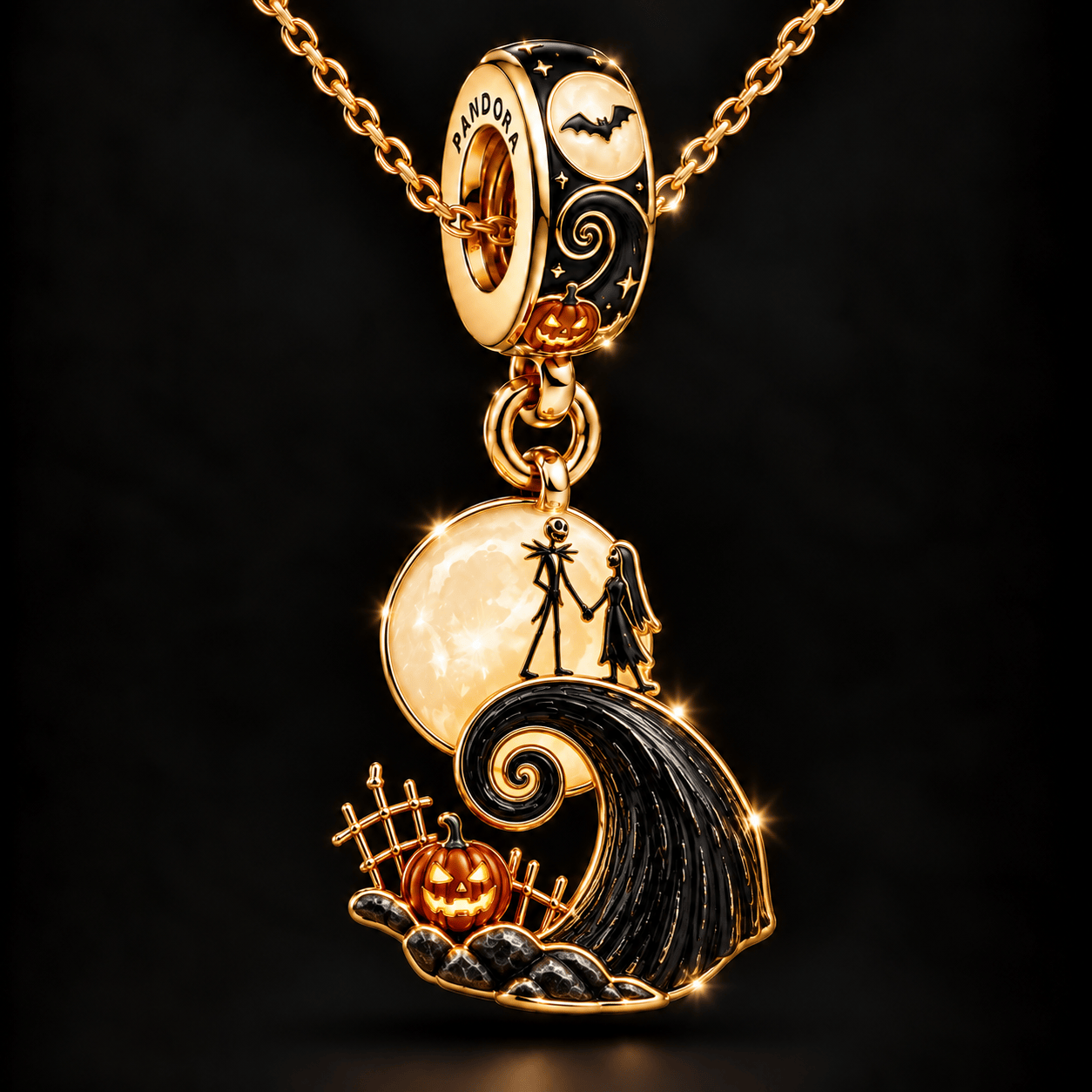TNBC Solid Gold Chain with Diamond Pendant BMD