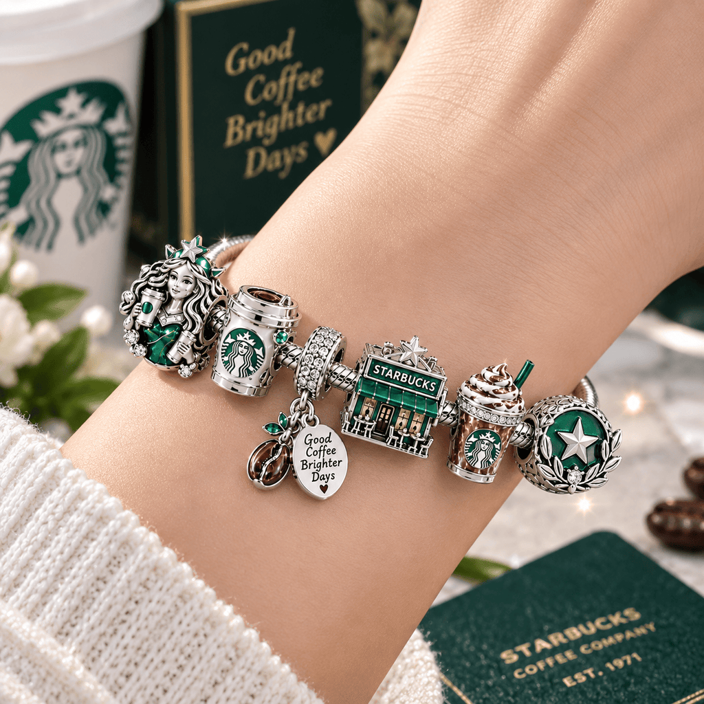 STBK Silver Charm Bracelet Set NTTB