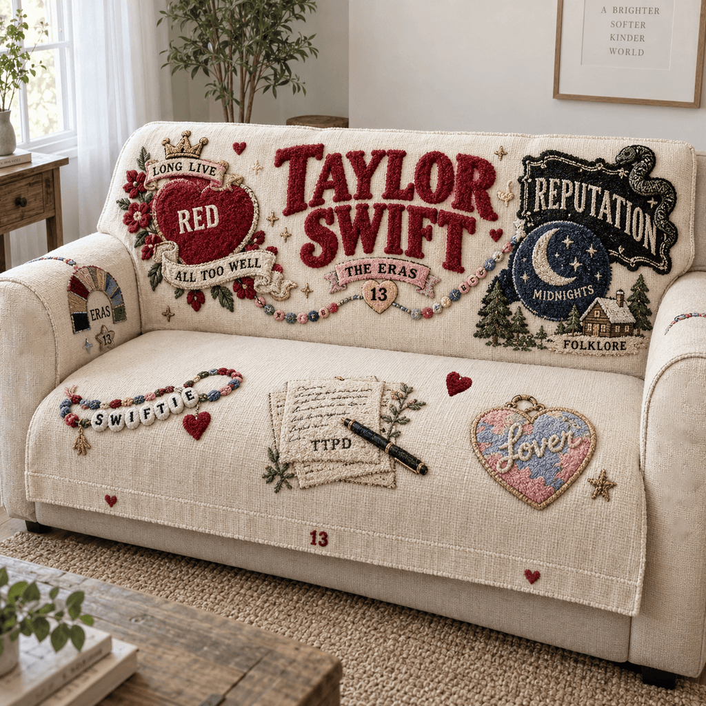 TLSW Tufted Sofa Cover & Pillow Set HTTT