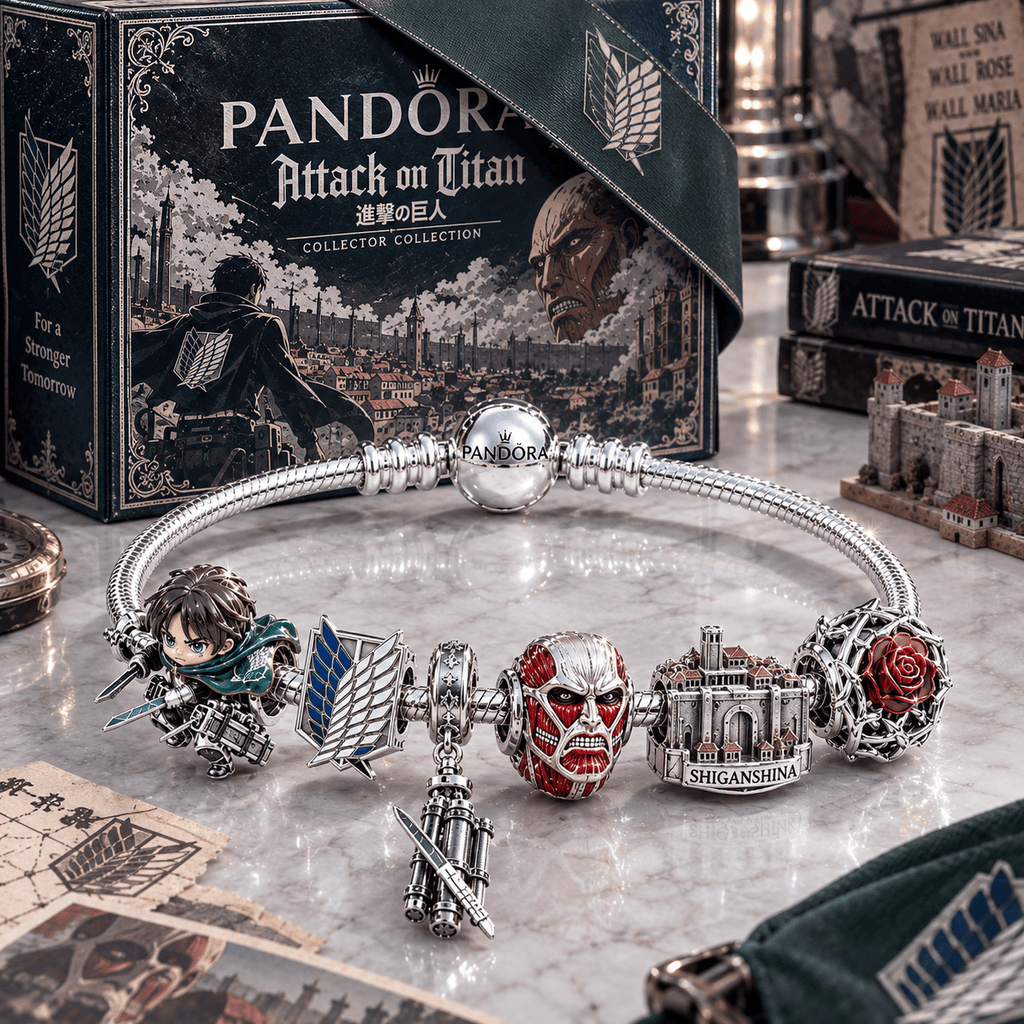 ATT Silver Charm Bracelet Set NTTB