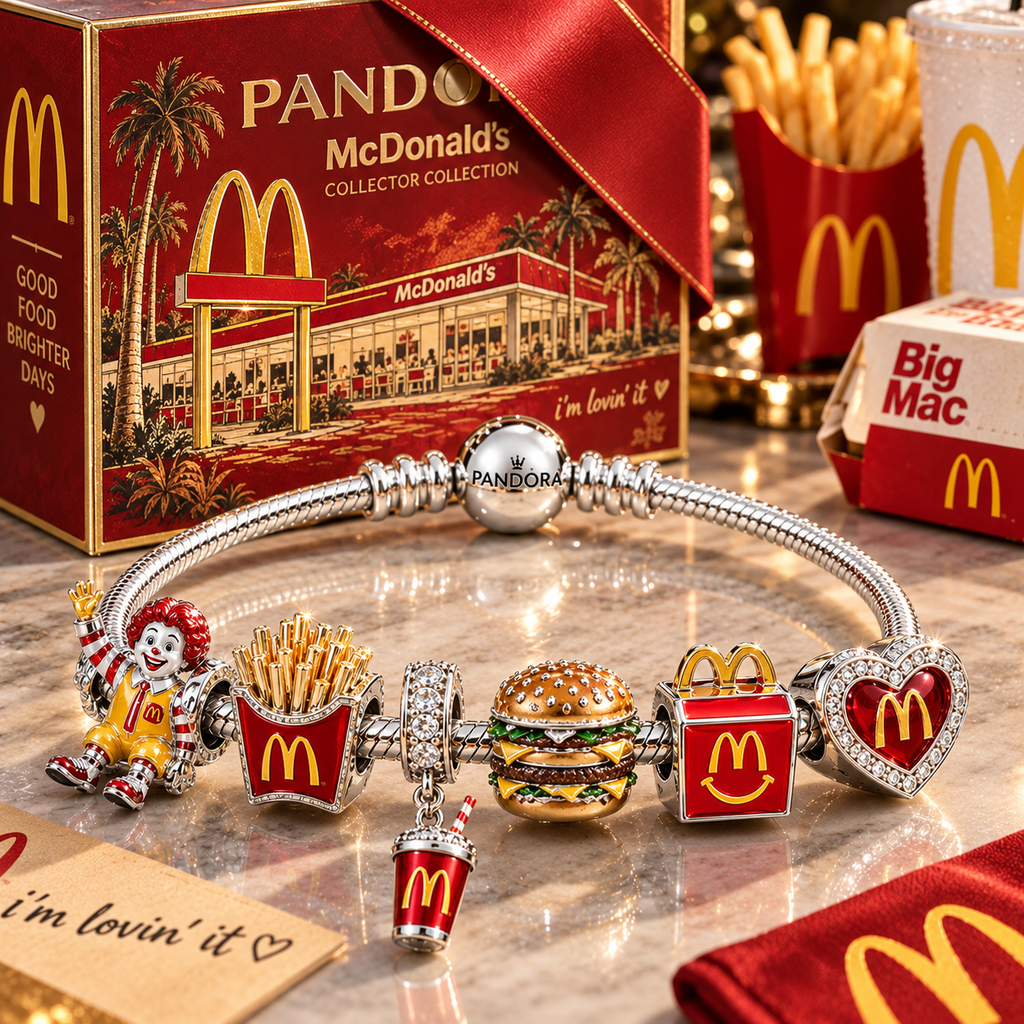 MDN Silver Charm Bracelet Set NTTB