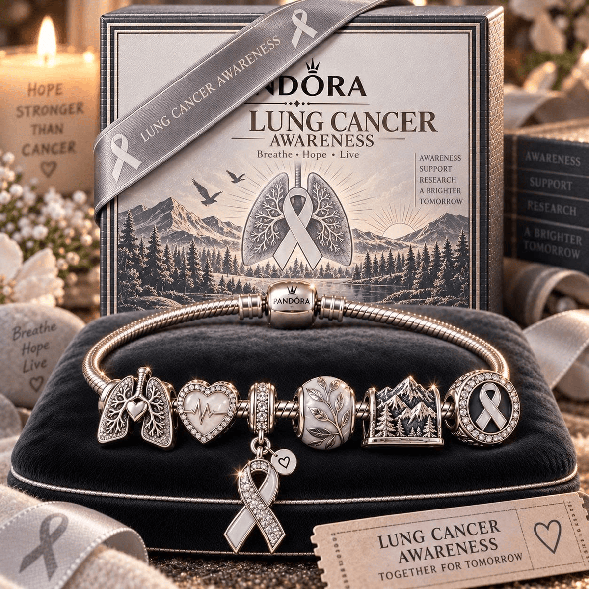 LCAS Gold Charm Bracelet Set NHVH