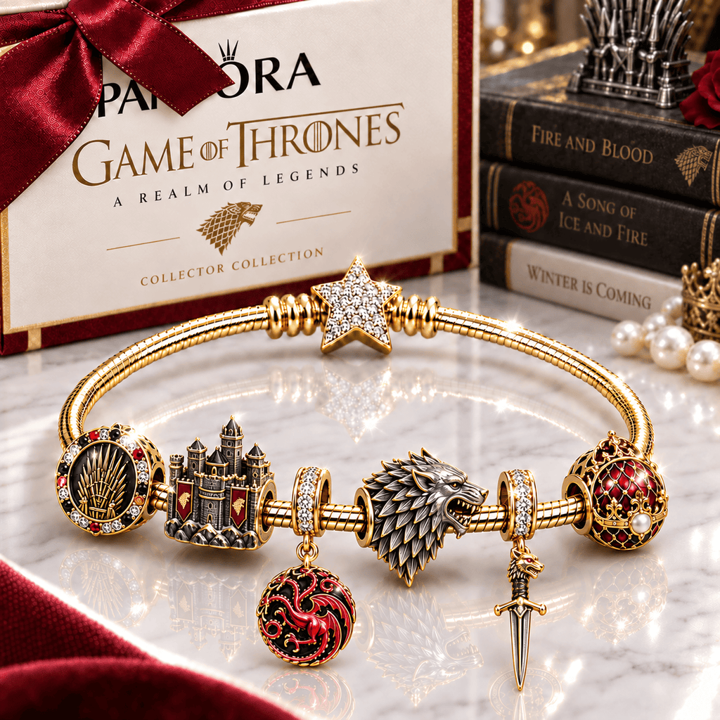 GOT Gold Charm Bracelet Set BMD