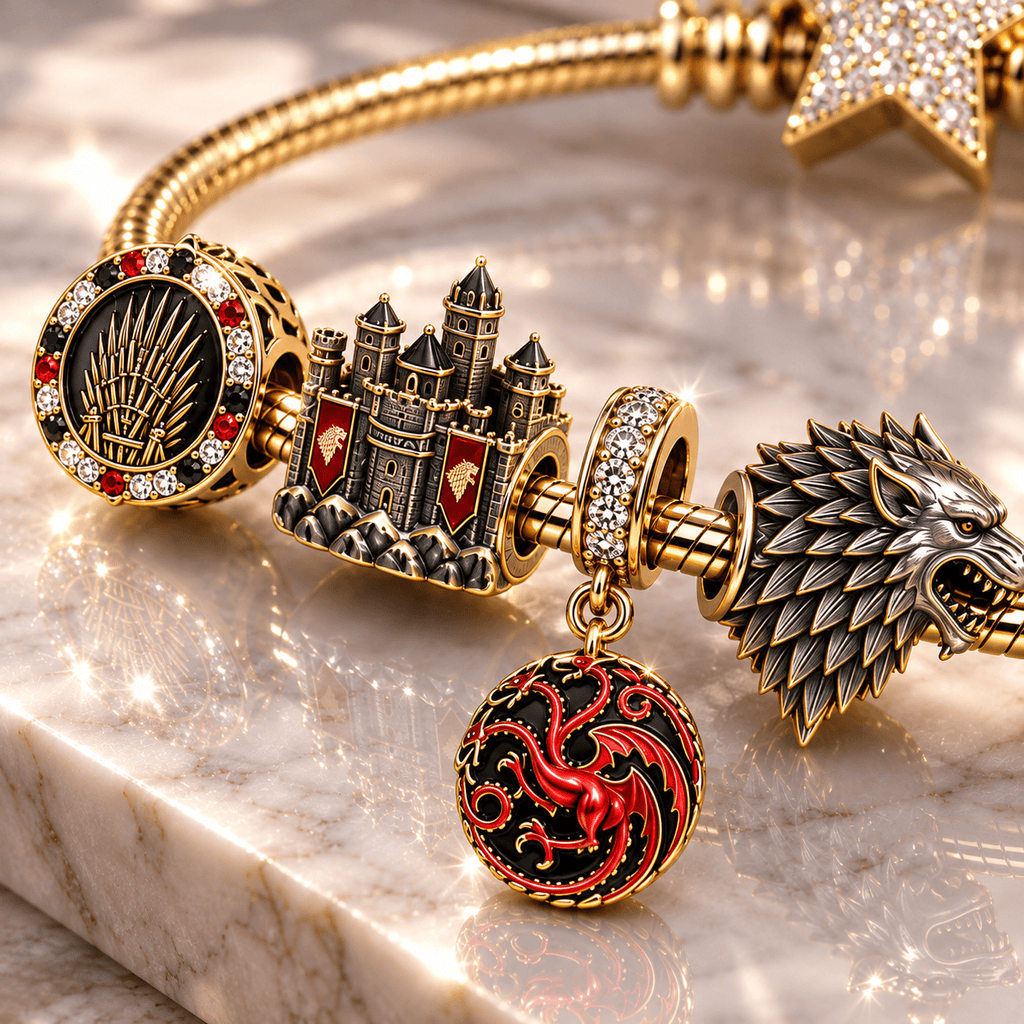 GOT Gold Charm Bracelet Set BMD