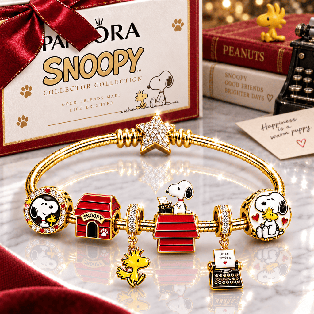 SNPY Gold Charm Bracelet Set BMD