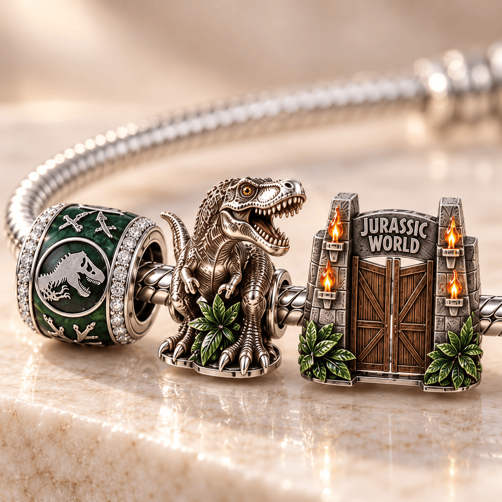JRSW Silver Charm Bracelet Set HQH