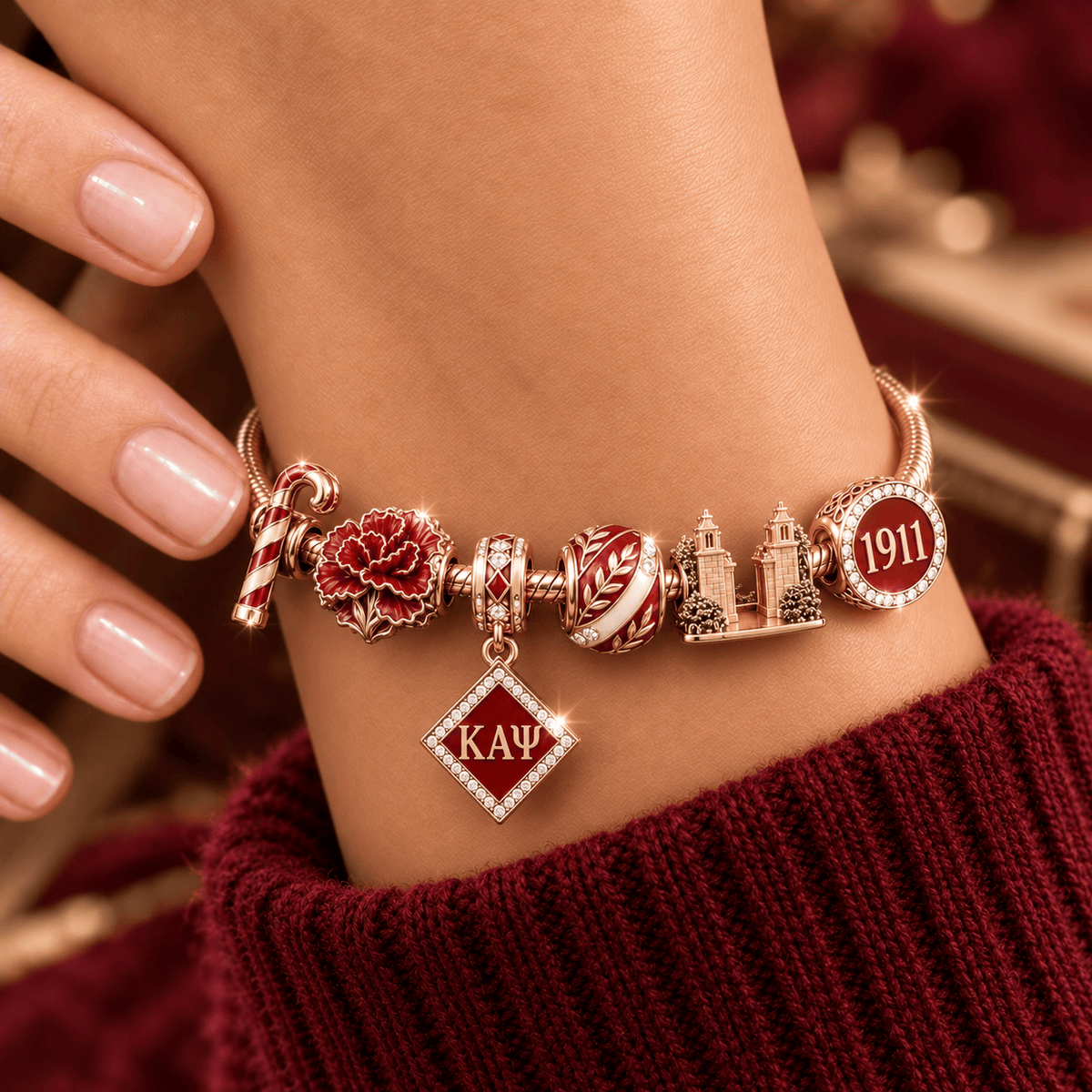 KPAP Gold Charm Bracelet Set NHVH