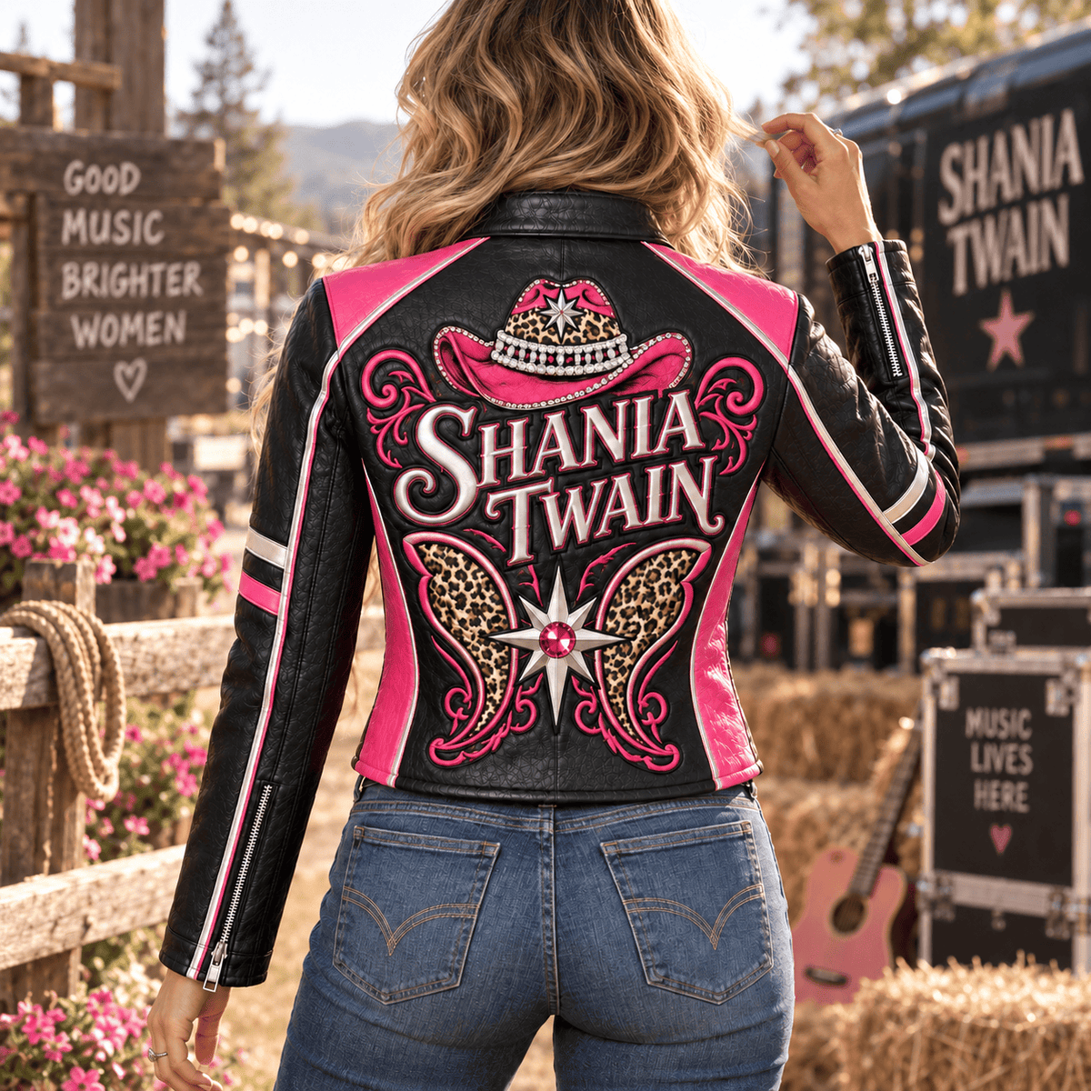 Premium SNTW Cropped Leather Zipper Jacket TTMH