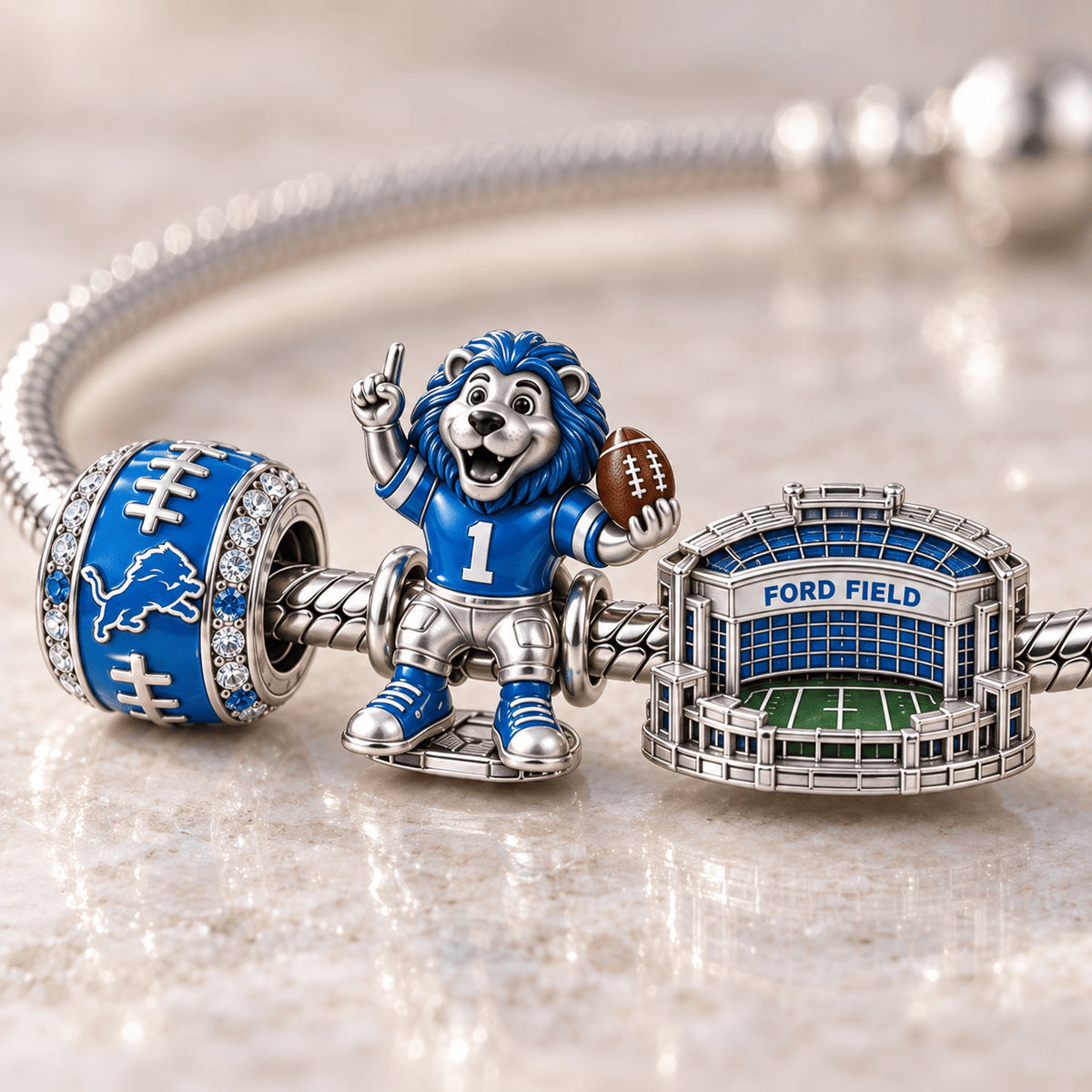 DTL Silver Charm Bracelet Set HQH