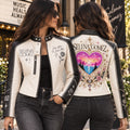 Premium SLNG Cropped Leather Zipper Jacket PVNA