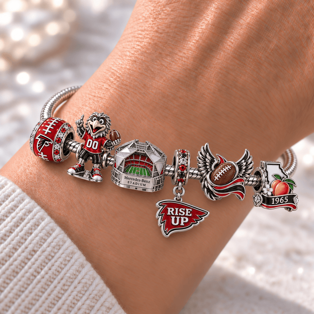 ATF Silver Charm Bracelet Set HQH