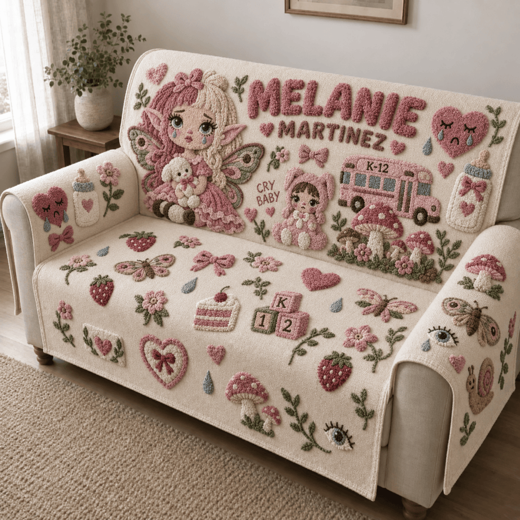 MMT Tufted Sofa Cover & Pillow Set DNBN