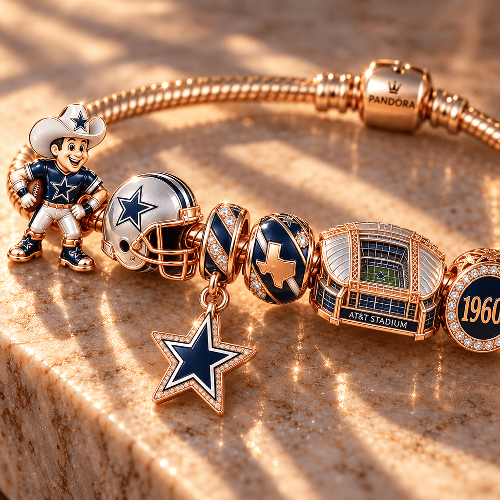 DLCB Gold Charm Bracelet Set NHVH