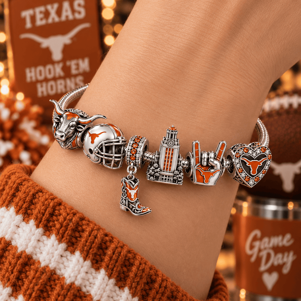 TLS Silver Charm Bracelet Set NTTB