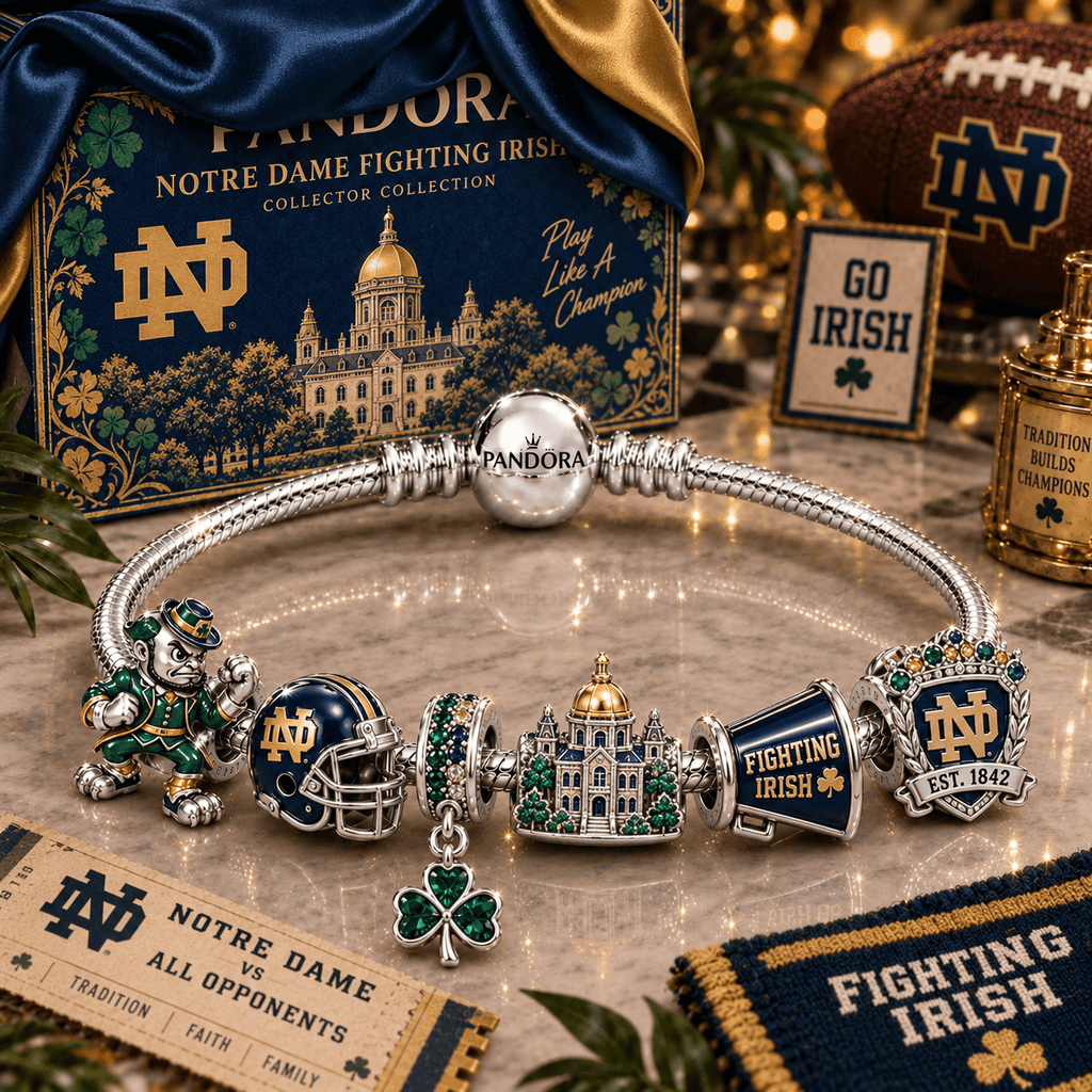 NDFI Silver Charm Bracelet Set NTTB