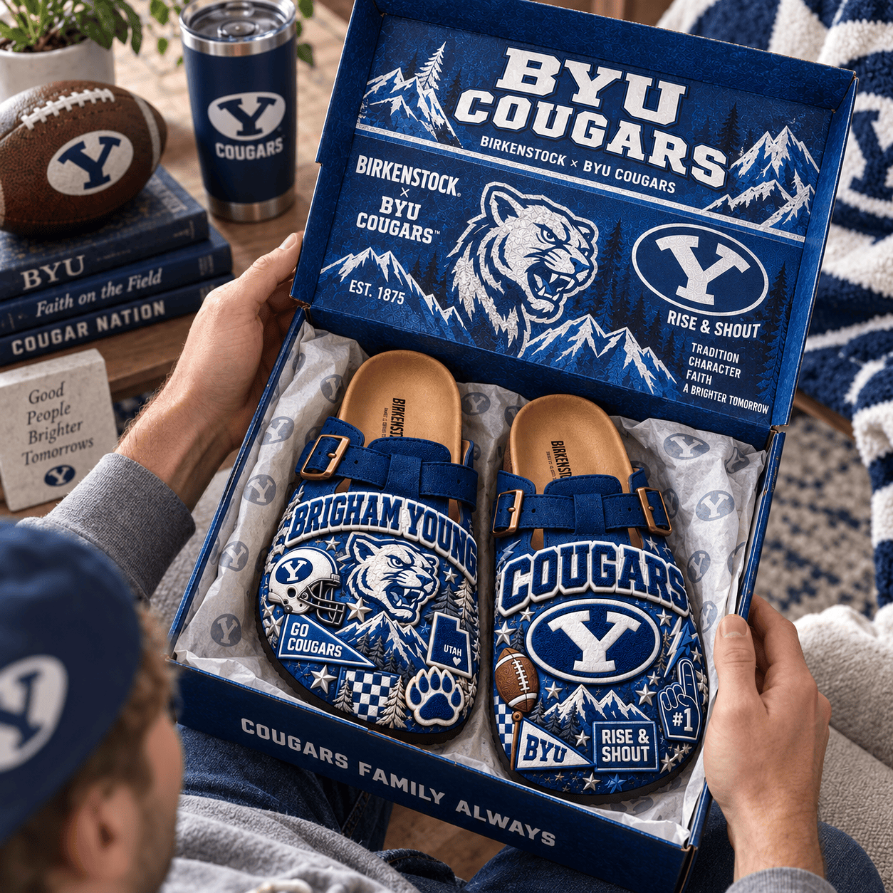 PREMIUM BYU MINK SUEDE CLOGS TTNL