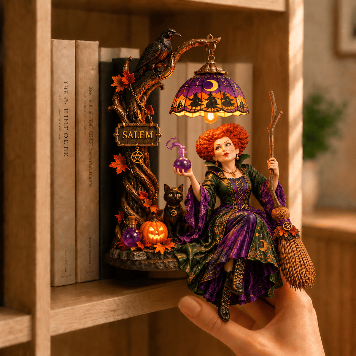Premium HCPC Bookshelf Figurines Lamp PDL