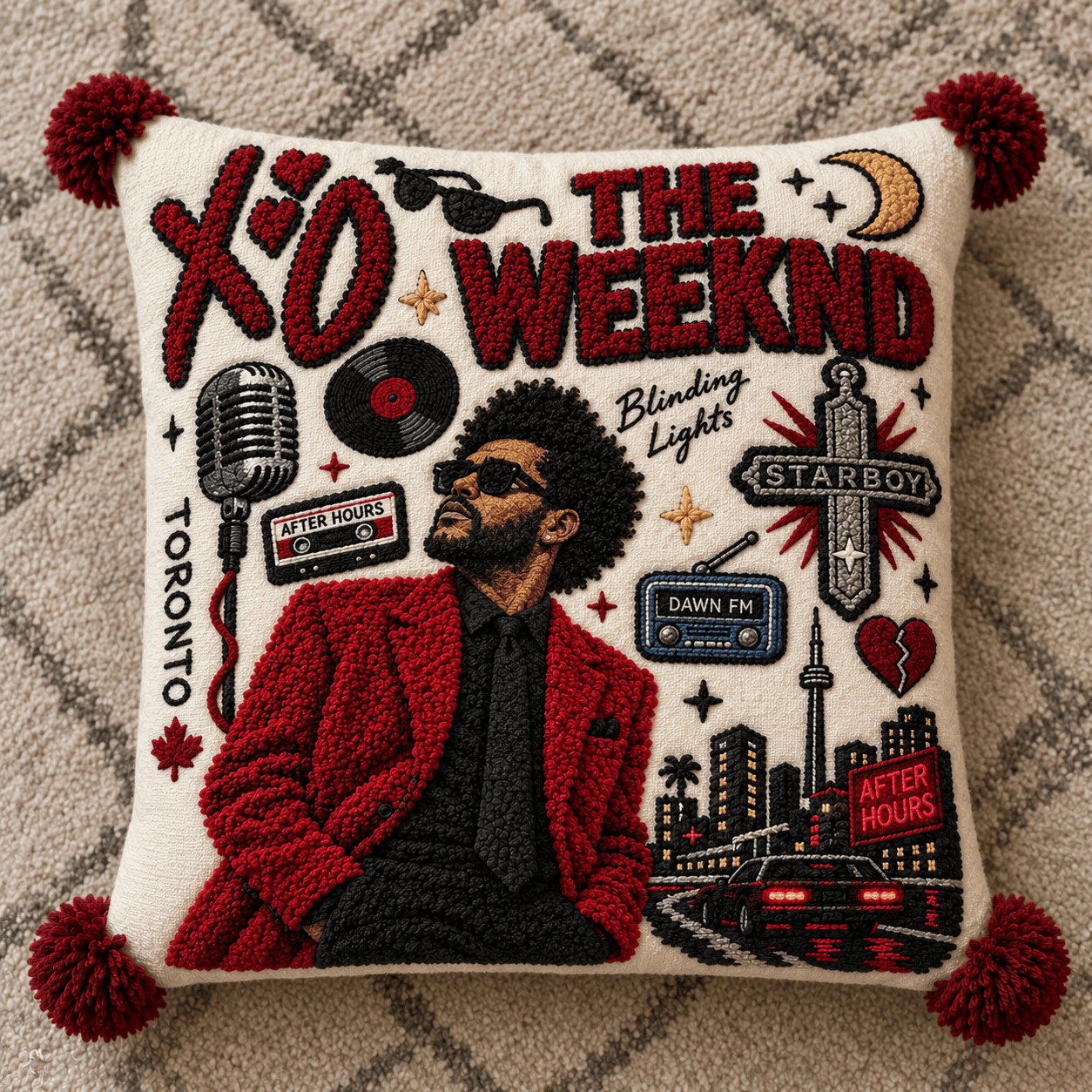 TWD Tufted Sofa Cover & Pillow Set DNBN