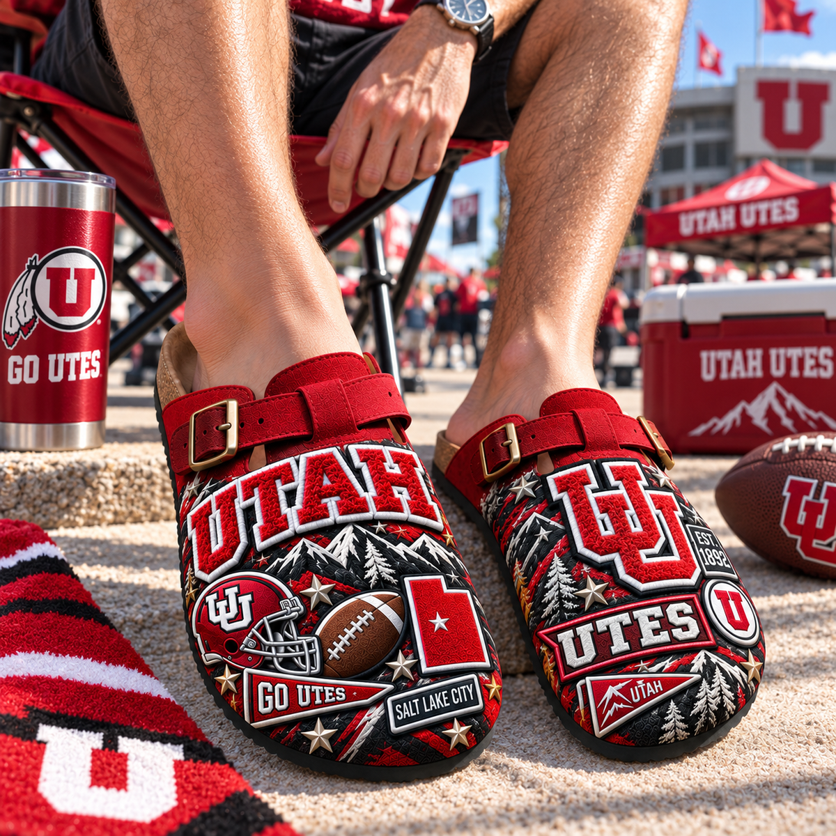 PREMIUM UTAH MINK SUEDE CLOGS TTNL