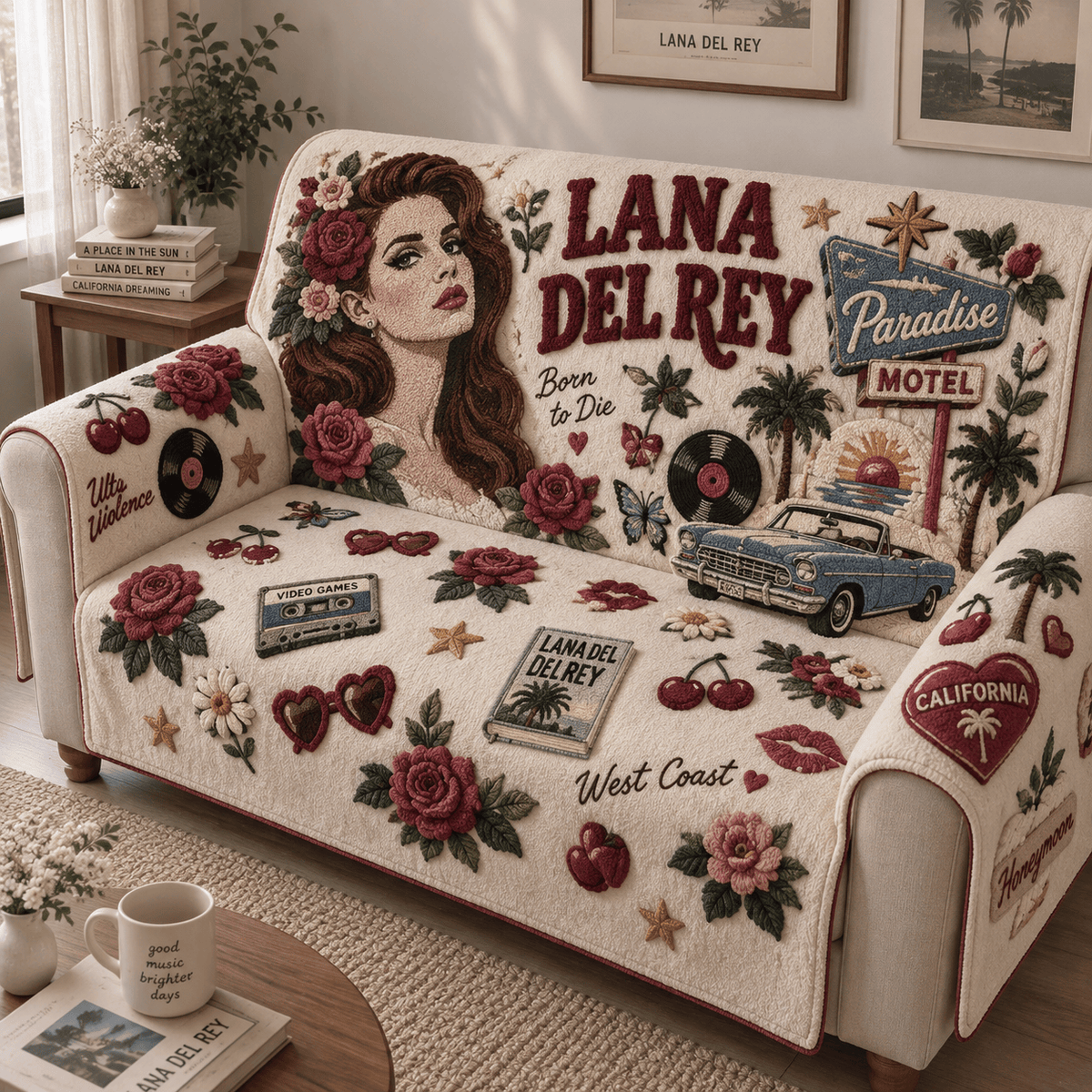 LDR Tufted Sofa Cover & Pillow Set DNBN