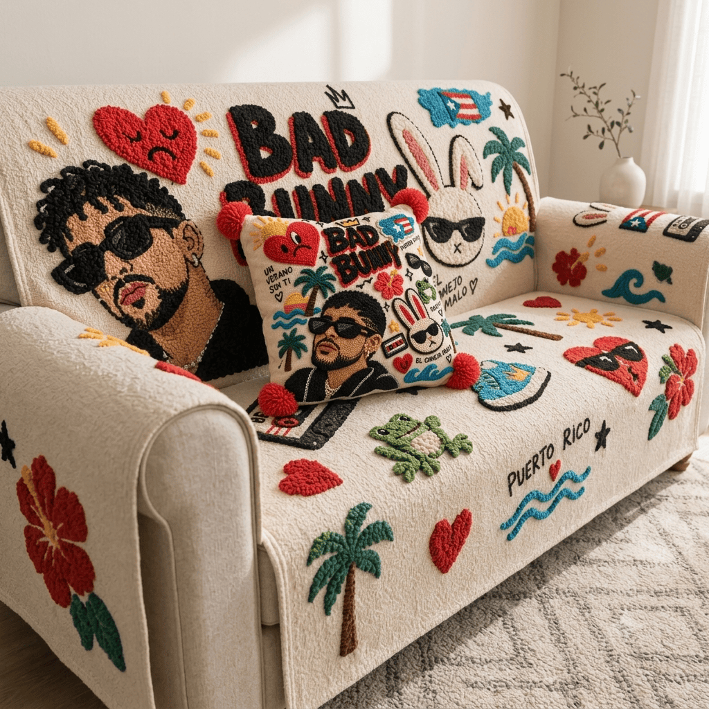 BBN Tufted Sofa Cover & Pillow Set DNBN