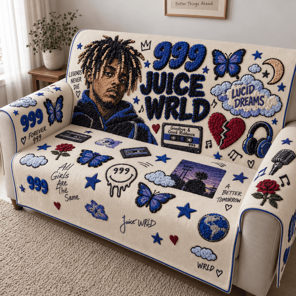 WRLD Tufted Sofa Cover & Pillow Set DNBN