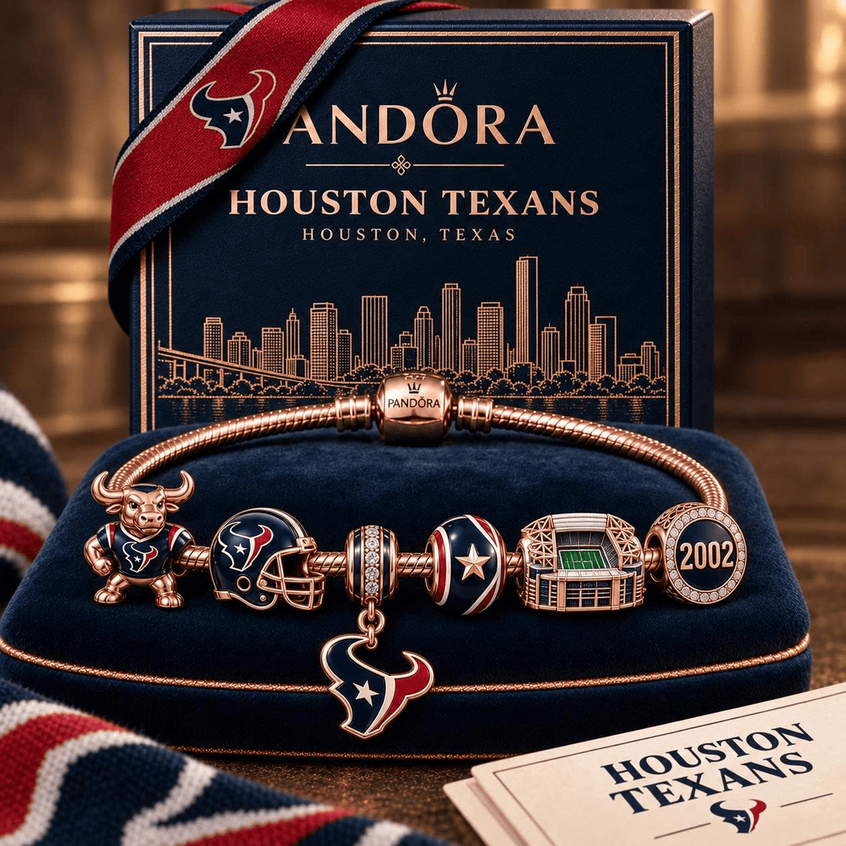 HTX Gold Charm Bracelet Set NHVH