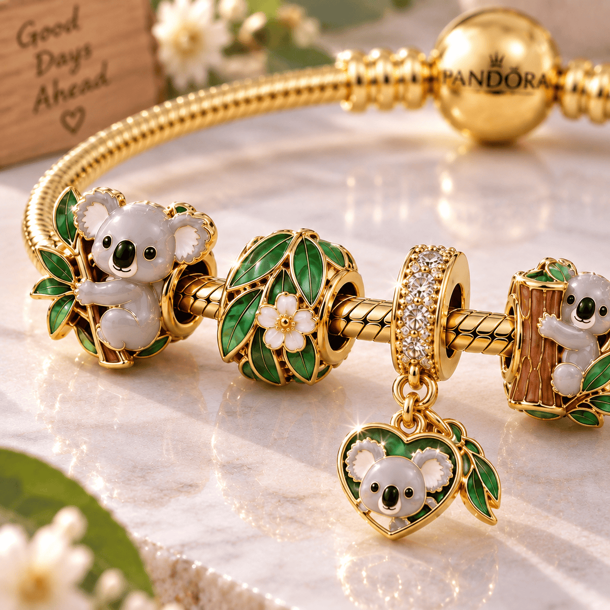 KOLA Gold Charm Bracelet Set VTH