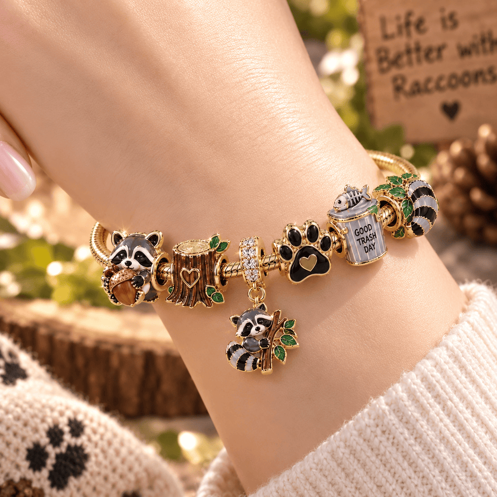 RCC Gold Charm Bracelet Set VTH