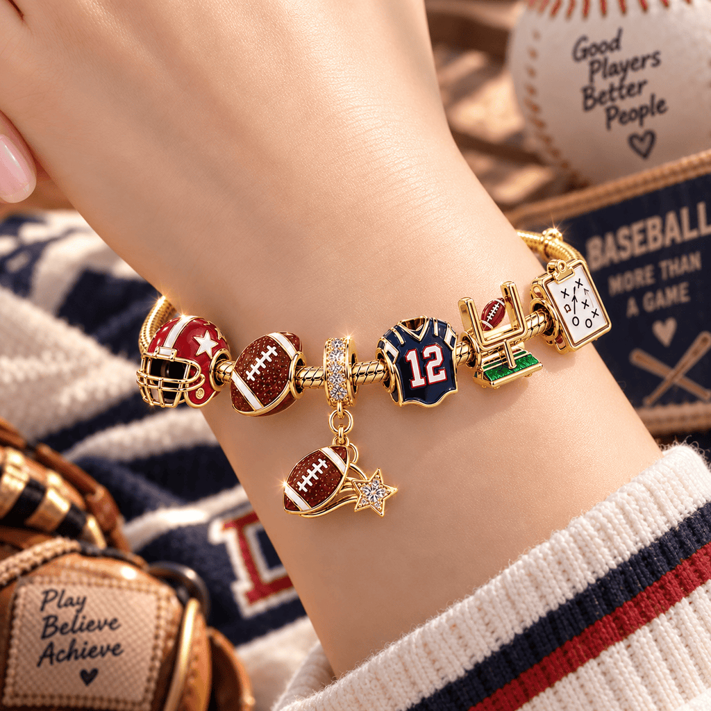 AMF Gold Charm Bracelet Set VTH