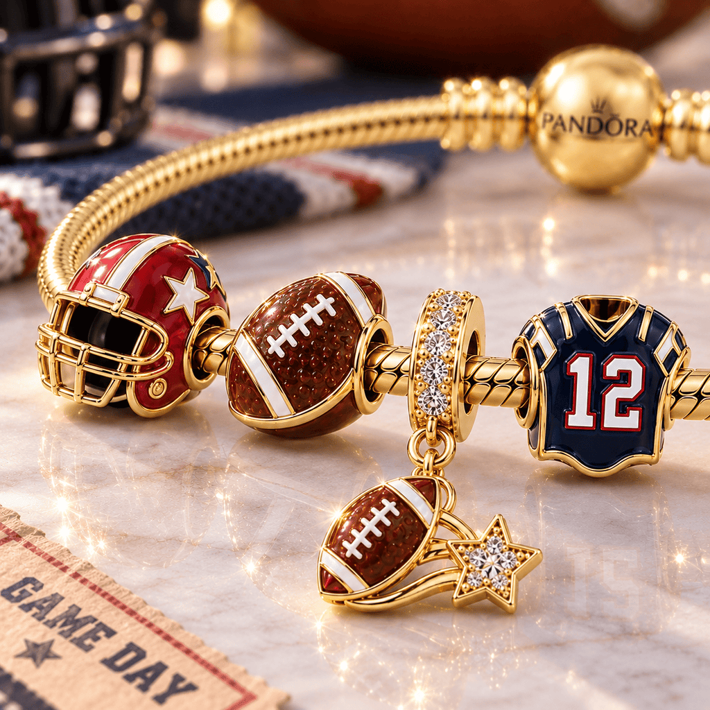 AMF Gold Charm Bracelet Set VTH