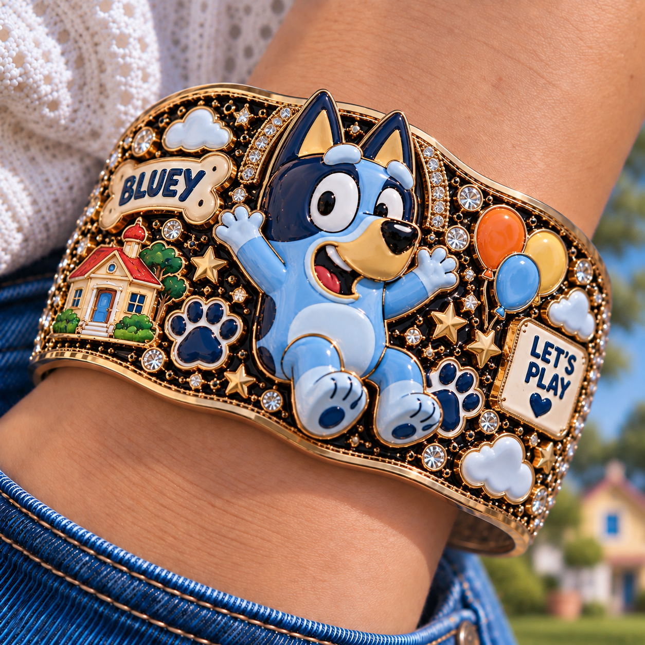 Premium BLU Cuff Bracelet NTNA