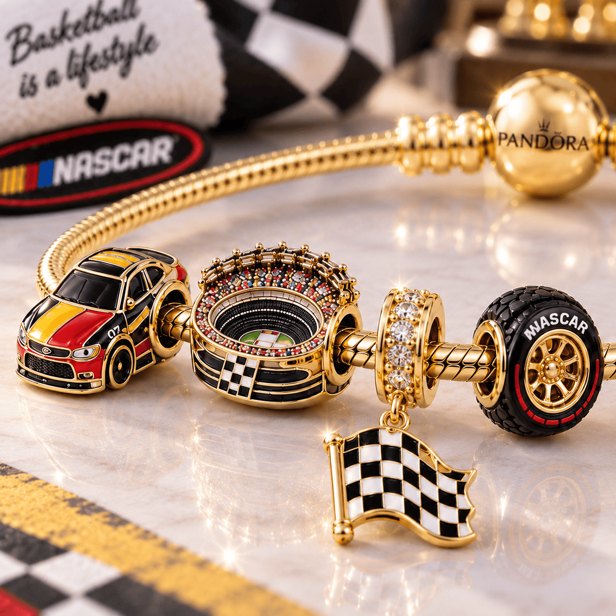 NSC Gold Charm Bracelet Set VTH