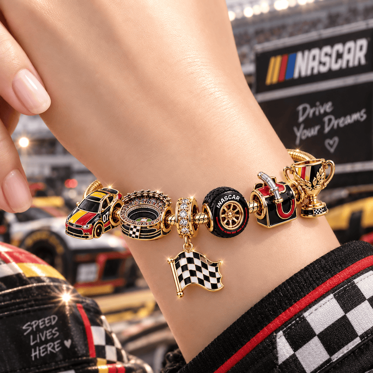 NSC Gold Charm Bracelet Set VTH