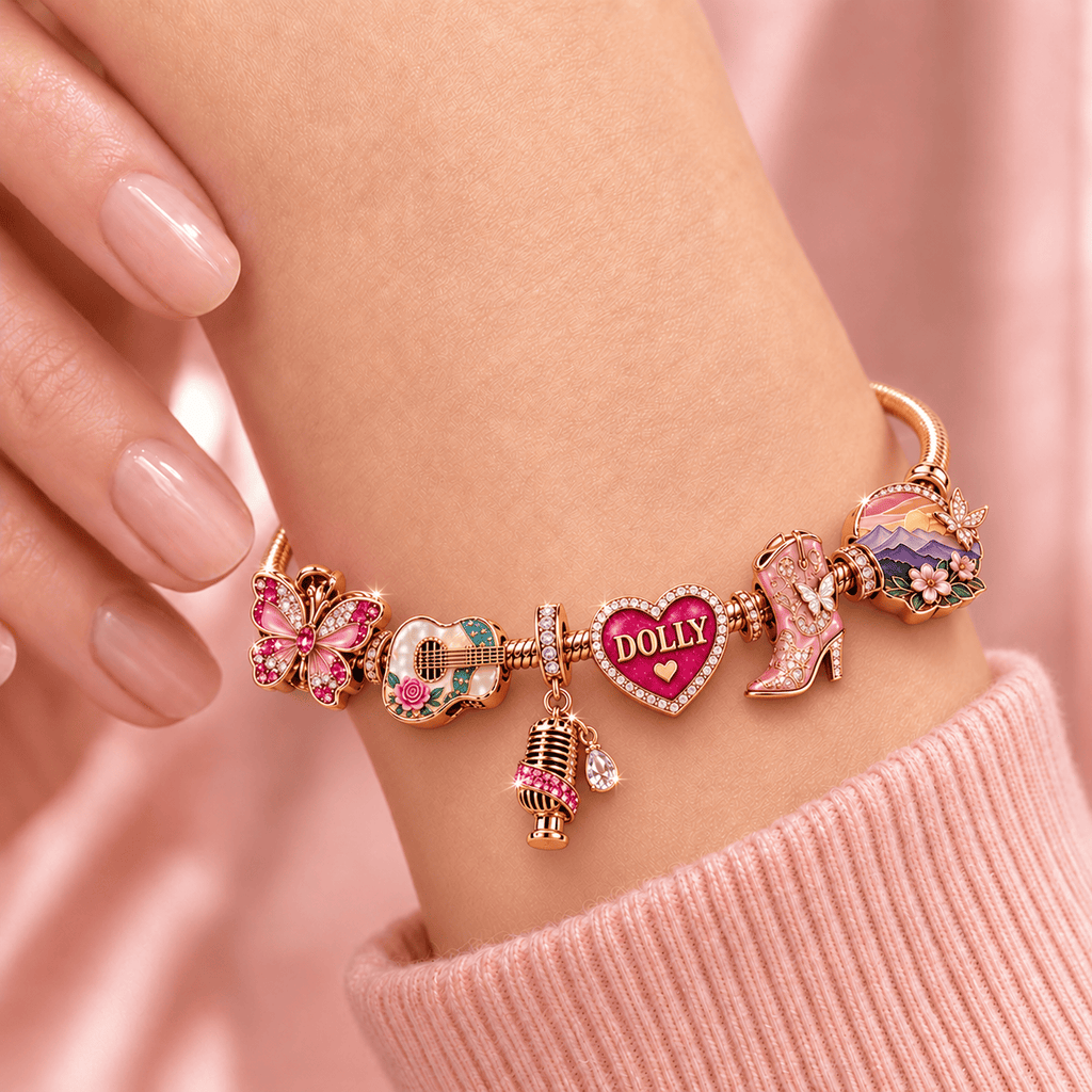 DLPT Rose Gold Charm Bracelet Set TMH