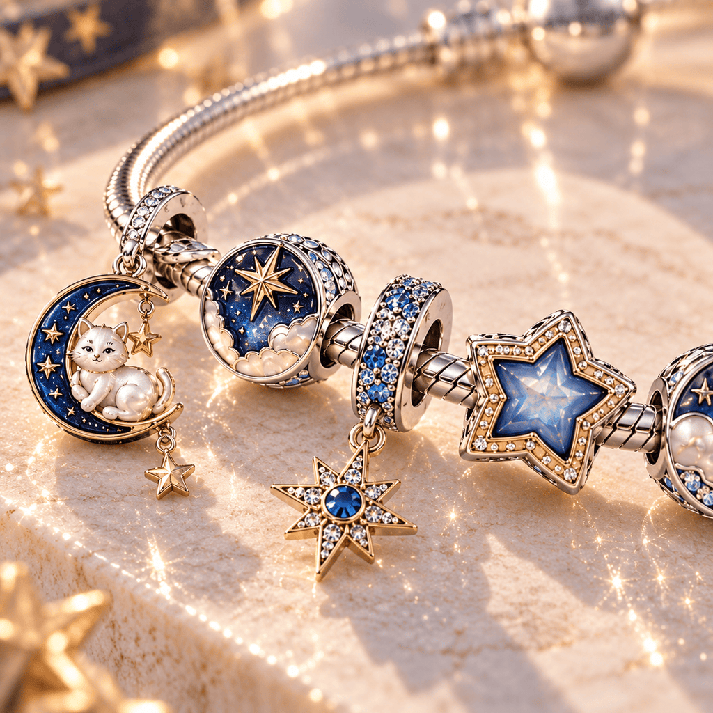MG Silver Charm Bracelet Set TTN