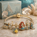 TLM Gold Charm Bracelet Set VTH