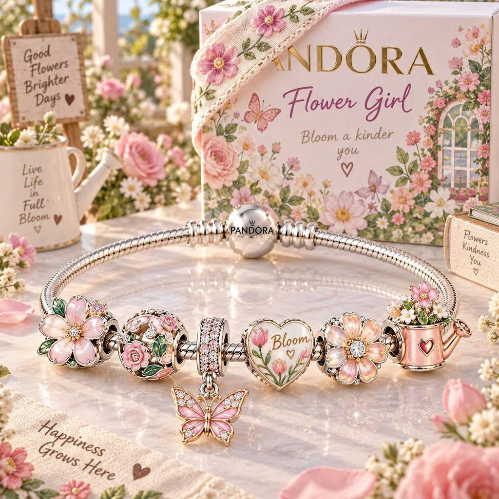 FLG Silver Charm Bracelet Set TTN